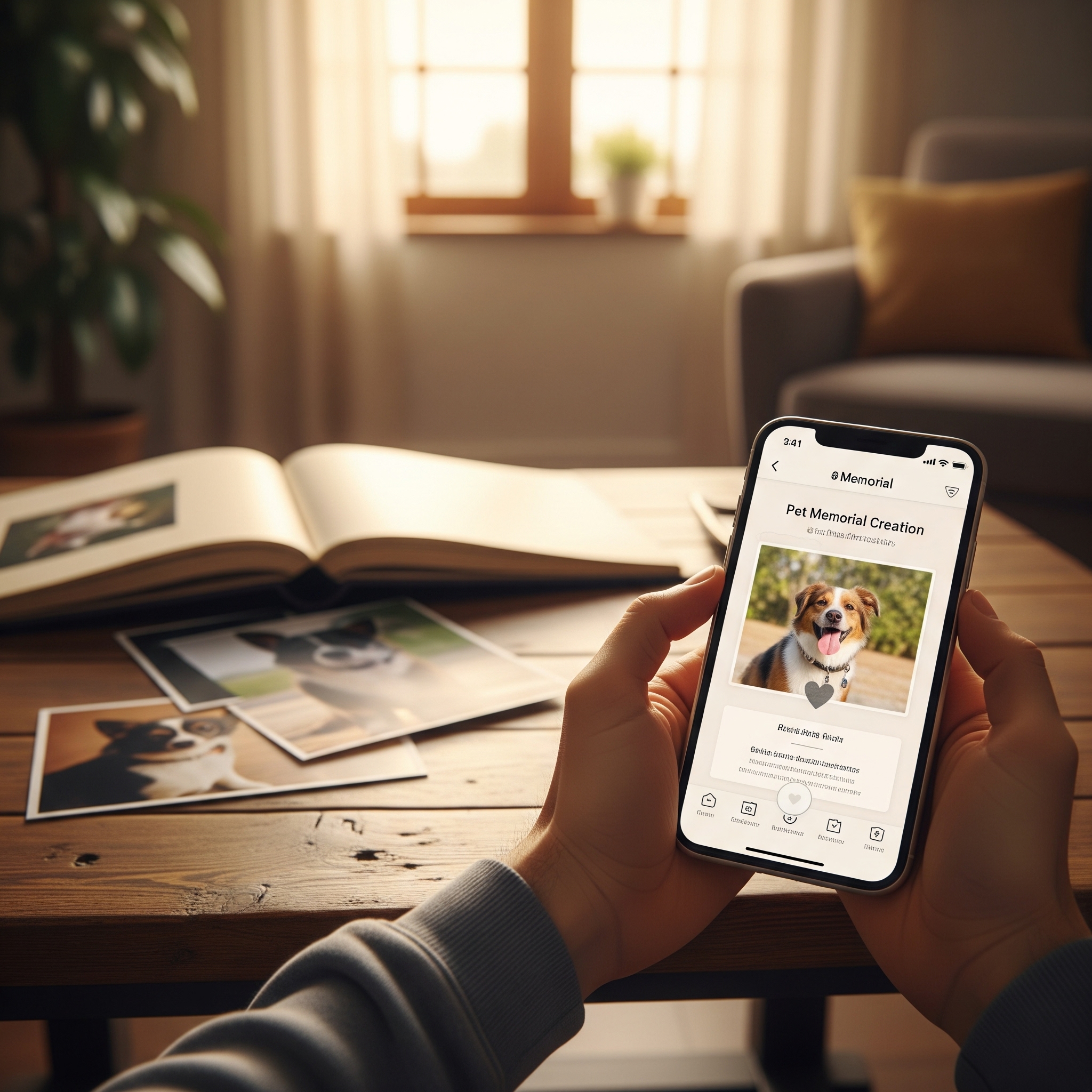 Creating a pet memorial on Pawmorial